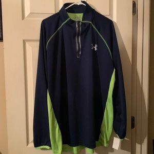 💚MENS 1/4 ZIPPER UNDER ARMOUR PULL-OVER SWEATER 💚